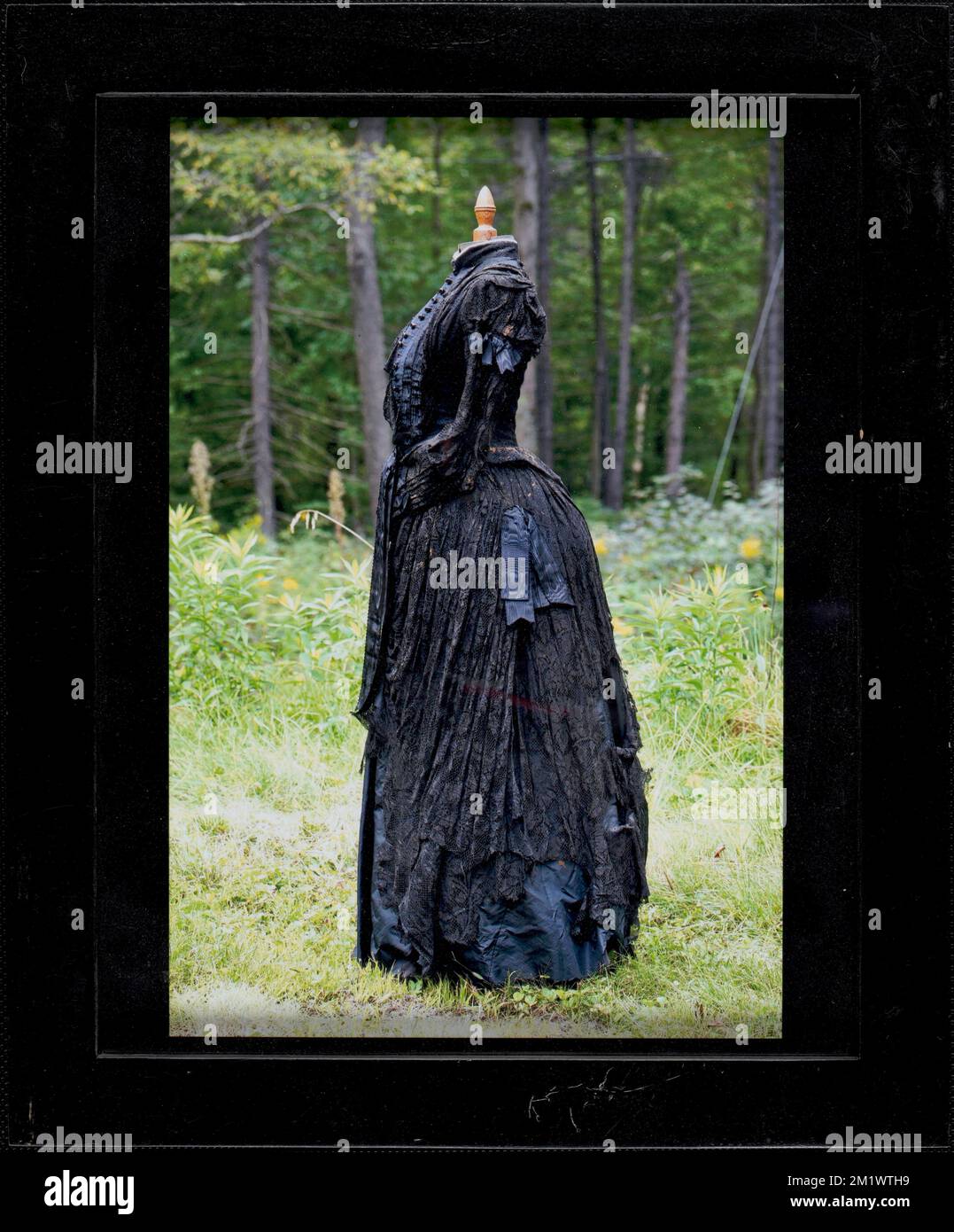 Abito nero , Abbigliamento e abito. Collezione Messenger Foto Stock