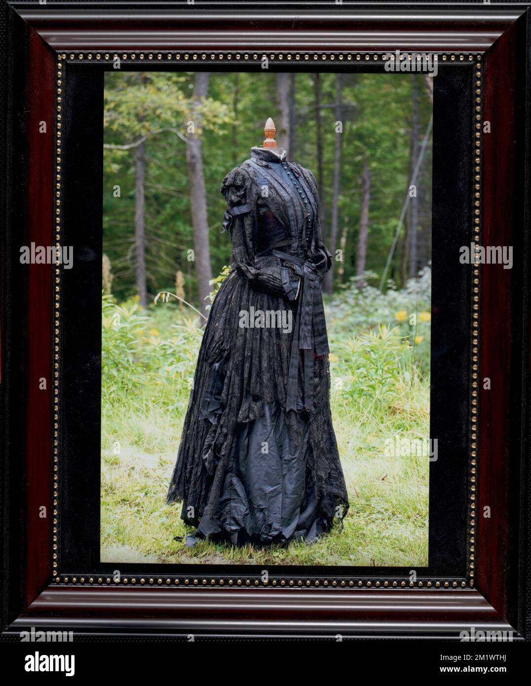 Abito nero , Abbigliamento e abito. Collezione Messenger Foto Stock