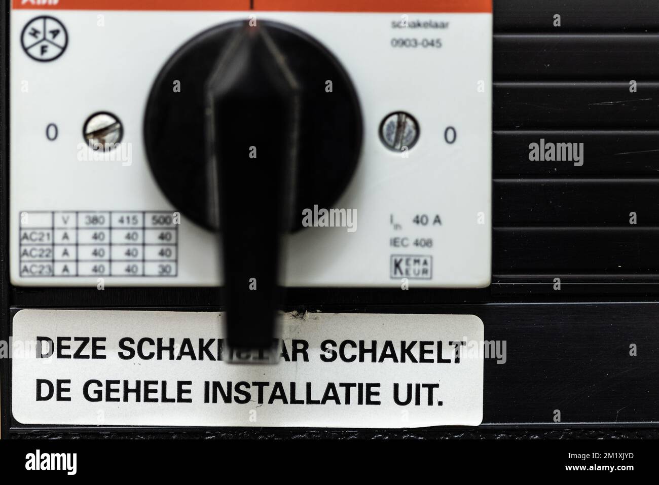 ILLUSTRATIVO - Prezzo dell'elettricità a 1000 euro per MWh a causa di cold.ANP / Hollandse Hoogte / Laurens van Putten paesi bassi out - belgio out Foto Stock