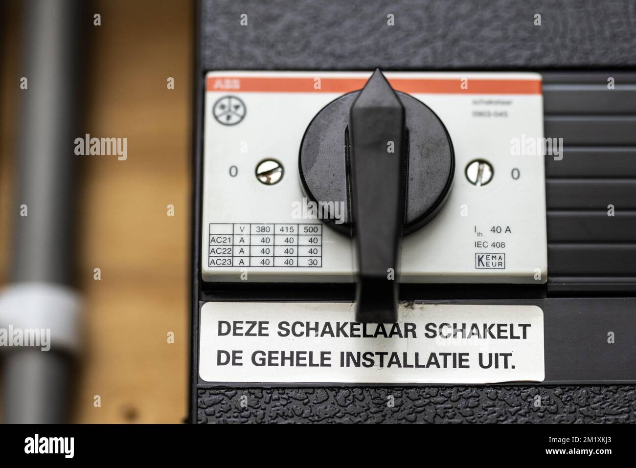 ILLUSTRATIVO - Prezzo dell'elettricità a 1000 euro per MWh a causa di cold.ANP / Hollandse Hoogte / Laurens van Putten paesi bassi out - belgio out Foto Stock