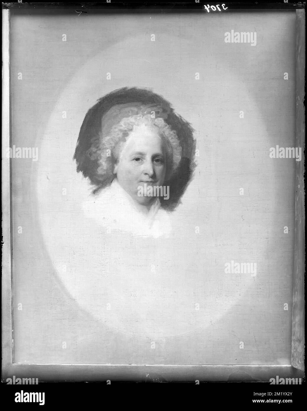 Boston, Ritratto, Martha Washington, di Gilbert Stuart al Museo delle Belle Arti, Ritratto dipinti, Washington, Martha, 1731-1802. Frank Cousins Collezione di negativi in lastra di vetro Foto Stock