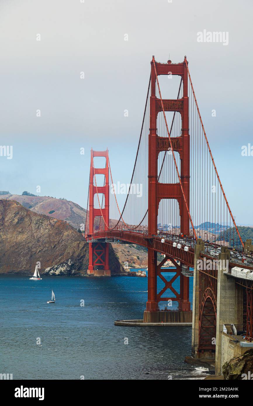 Il Golden Gate Bridge di San Francisco Foto Stock