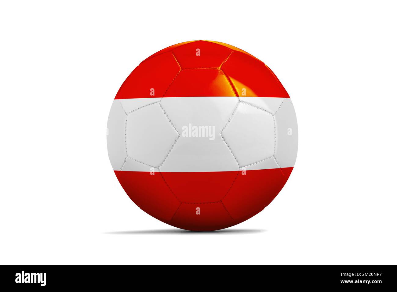 Palloni da calcio con il team bandiere, calcio Euro 2016. Gruppo F, Austria - percorso di clipping Foto Stock