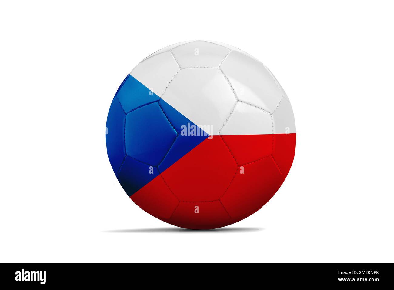 Palloni da calcio con il team bandiere, calcio Euro 2016. Gruppo D, Repubblica Ceca- tracciato di ritaglio Foto Stock