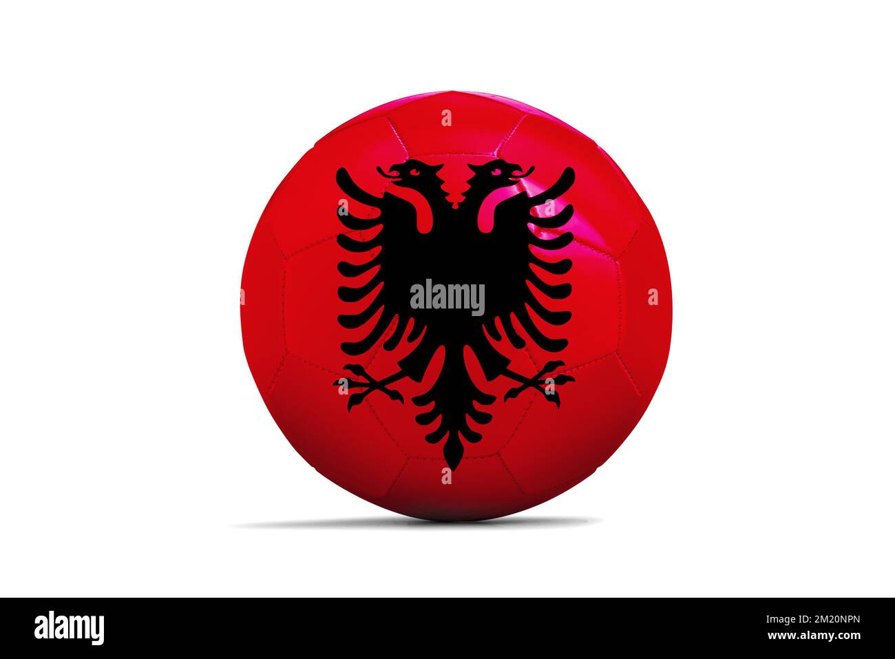 Palloni da calcio con il team bandiere, calcio Euro 2016. Gruppo A, Albania Foto Stock