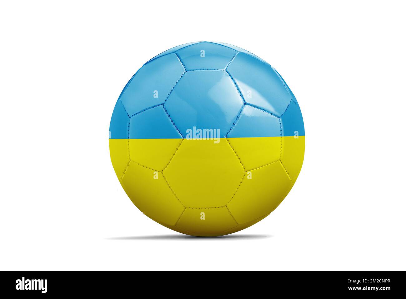 Palloni da calcio con il team bandiere, calcio Euro 2016. Gruppo C, Ucraina - percorso di clipping Foto Stock