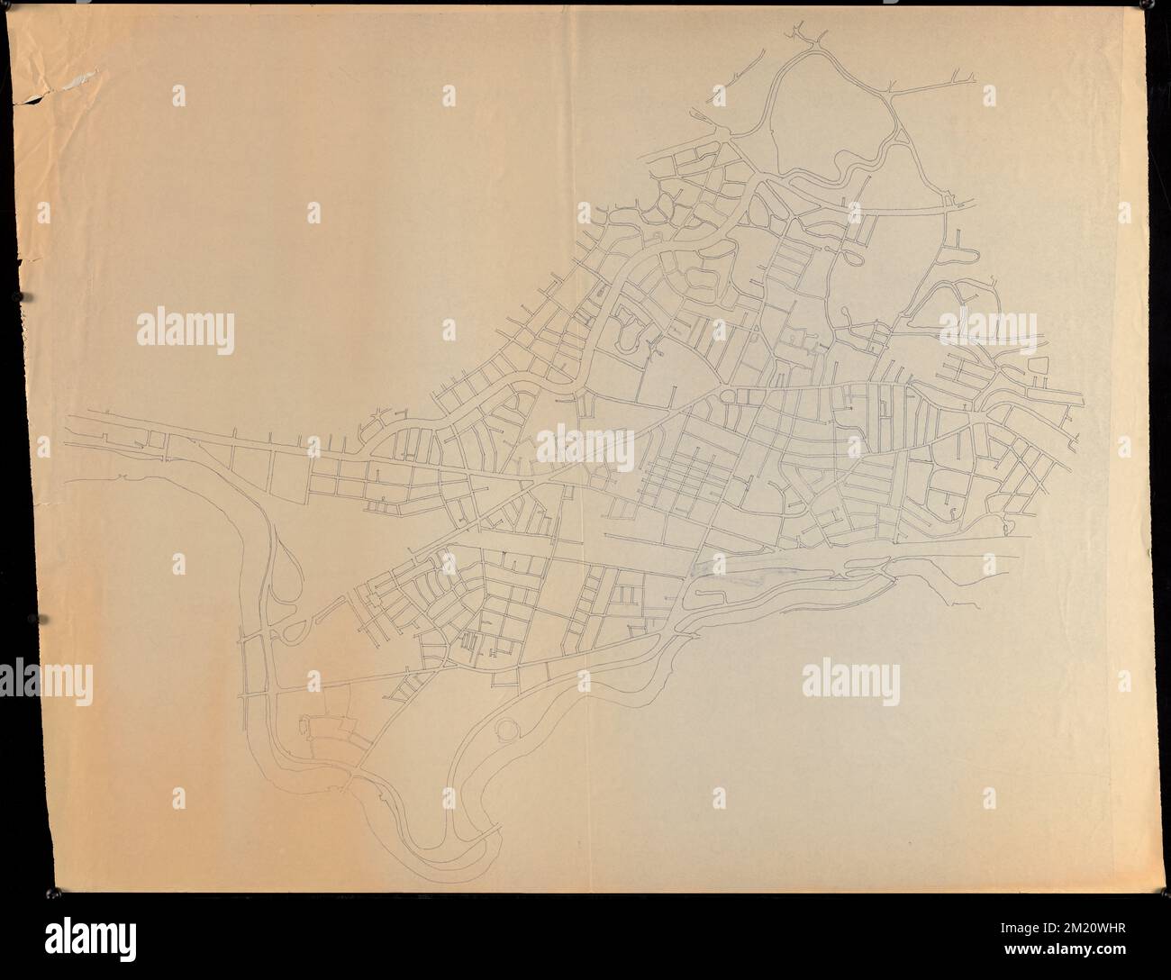 Strategia di progettazione urbana Brighton e Allston, pianificazione della città, Massachusetts, Boston, Mappe, Allston Boston, Mass., Maps, Brighton Boston, Mass., Mappe Norman B. Leventhal Map Center Collection Foto Stock