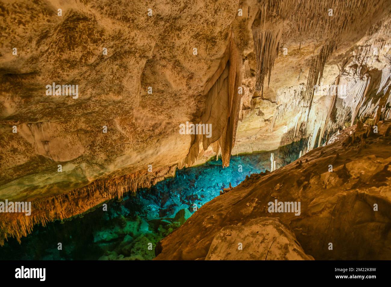 Grotte di Drach, Porto Cristo, Maiorca, Spagna Foto Stock