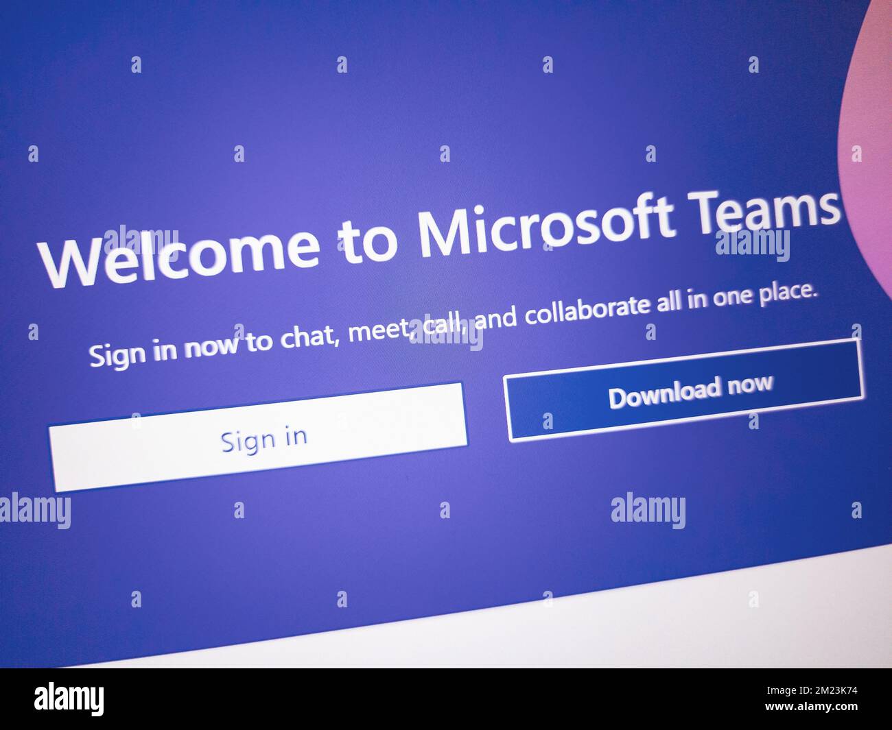 KONSKIE, POLONIA - 13 dicembre 2022: Il sito Web dei team Microsoft viene visualizzato sullo schermo del computer portatile Foto Stock