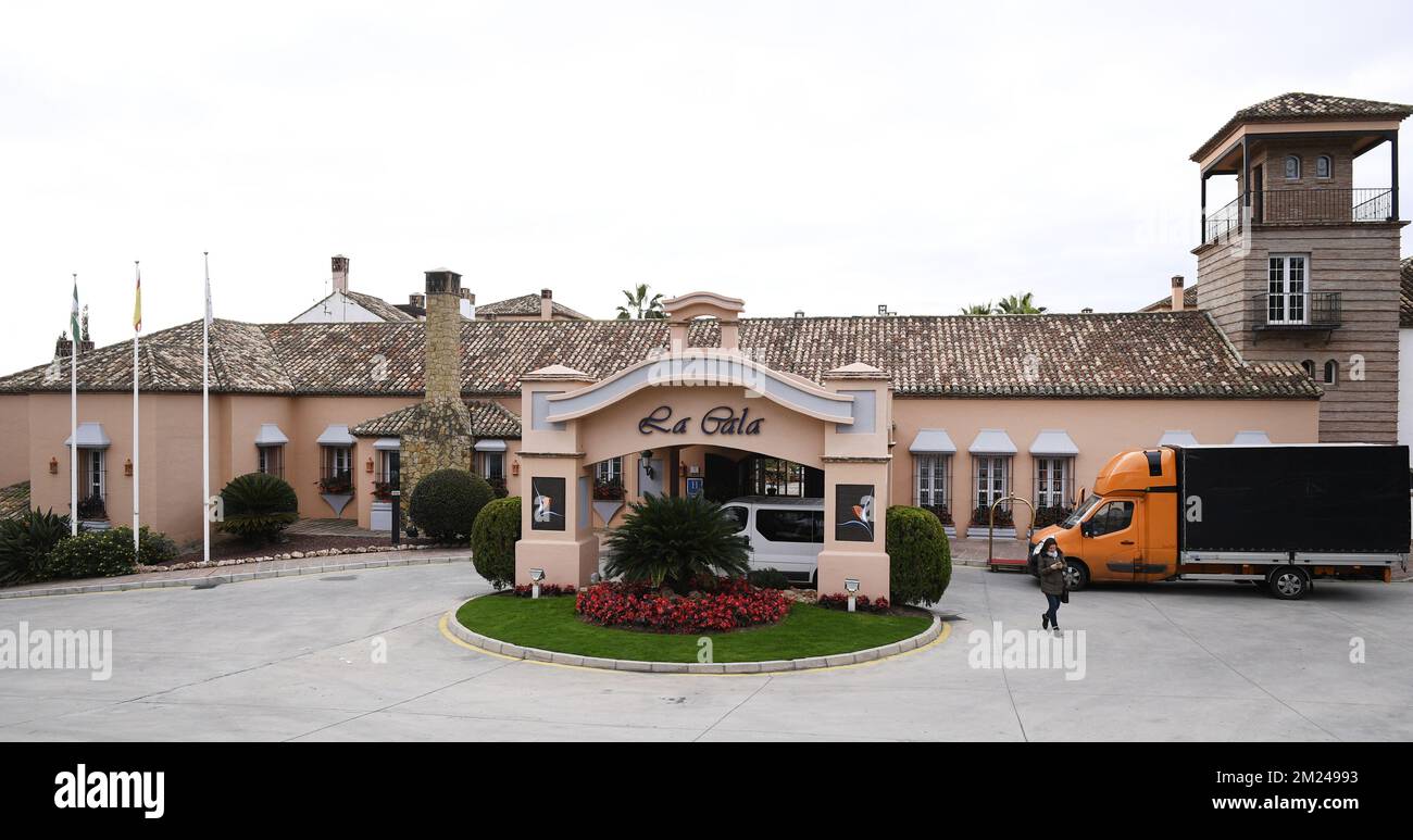 L'immagine mostra la Cala Golf Resort il primo giorno del campo di allenamento invernale della squadra di calcio belga Standard de Liege, a Marbella, Spagna, domenica 08 gennaio 2017. FOTO DI BELGA YORICK JANSENS Foto Stock