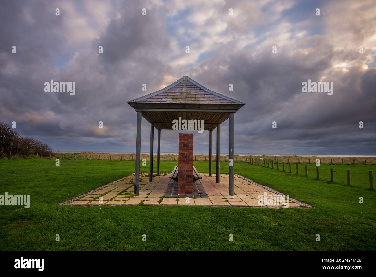 Rifugio a Berwick Upon Tweed, che fu salvato solo dalla demolizione quando fu scoperto essere un soggetto di L S Lowry Foto Stock