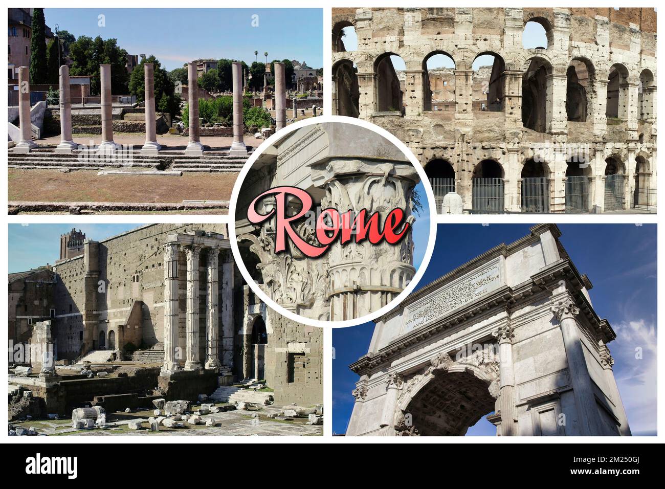 Roma - Caput Mondi - capitale dell'antico Impero Romano e oggi capitale d'Italia Foto Stock