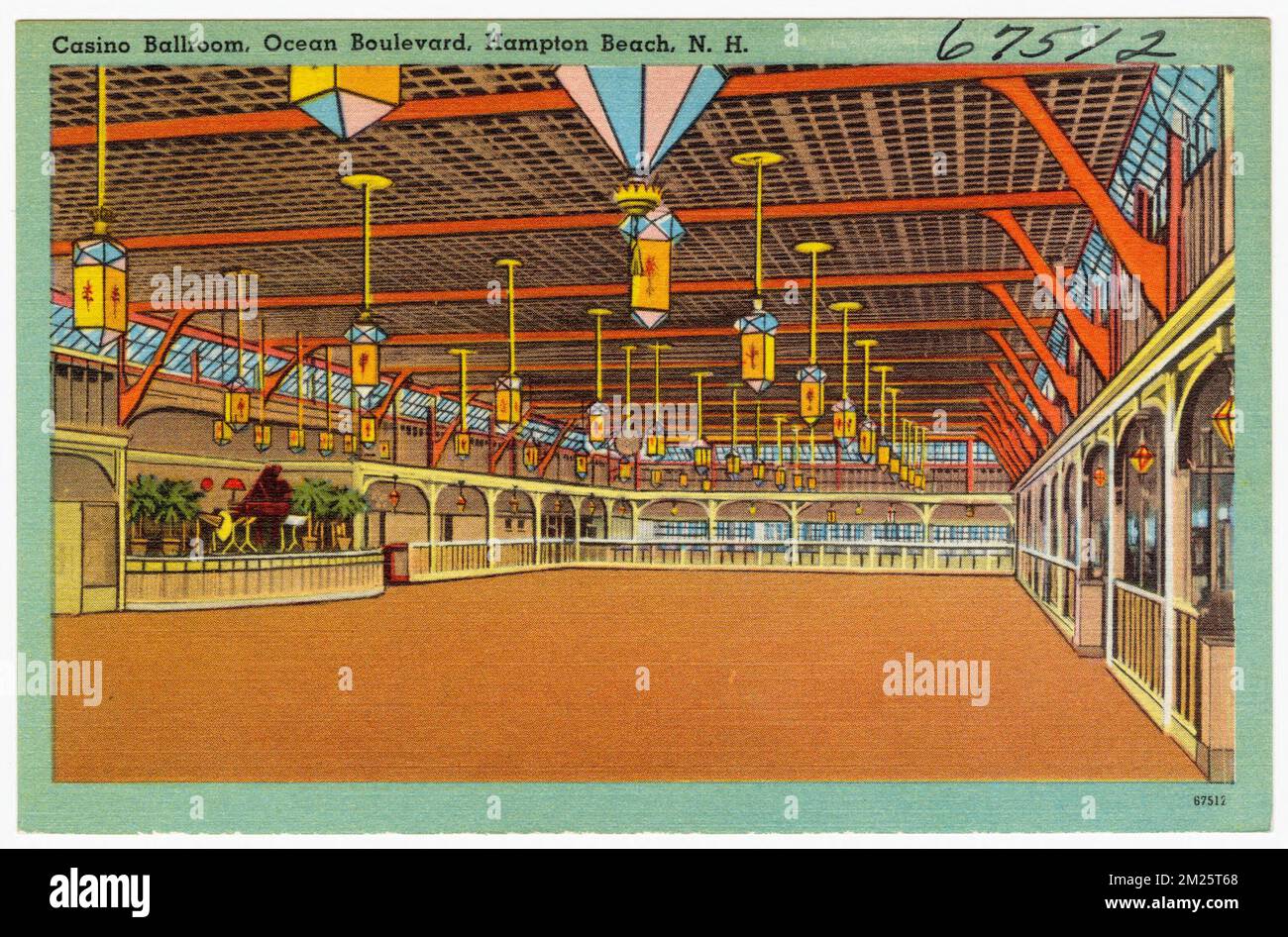 Sala da ballo Casino, Ocean Boulevard, Hampton Beach, N.H. , Sport & strutture ricreative, Tichnor Brothers Collection, cartoline degli Stati Uniti Foto Stock