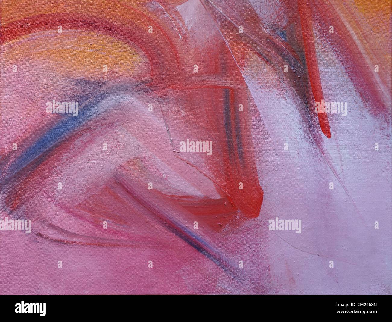 Dettagli tratti da un'opera d'arte personale che meditano astrattamente sull'indifferenza, mantenendo esteticamente un pallet pastello. Foto Stock