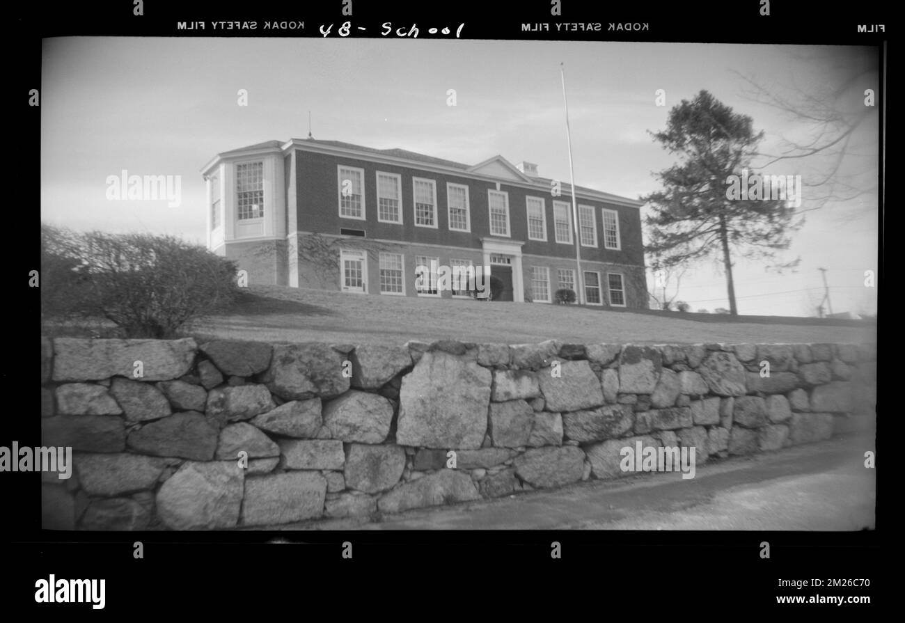 Central Ave Dwight School, Scuole. Collezione edham Building Foto Stock