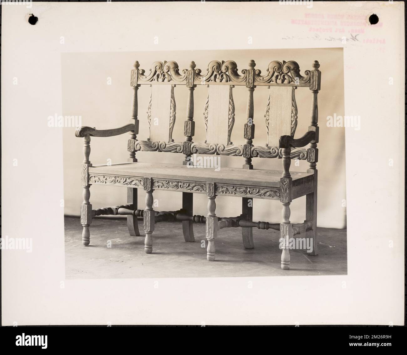 Sedia , Sedie. Collezione fotografica del Massachusetts WPA Federal Art Project Foto Stock