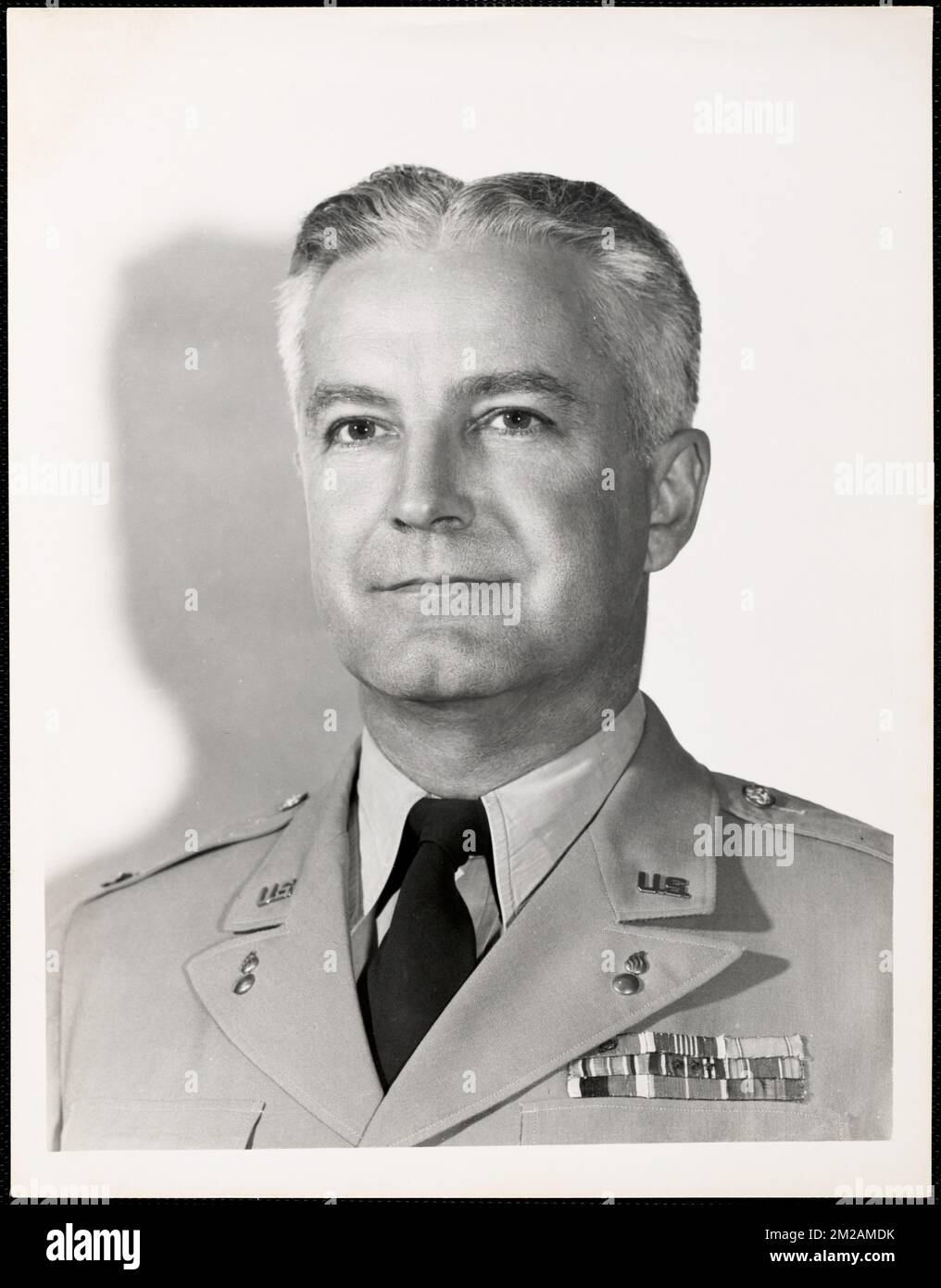 Col. Mesick, ritratto, ufficiali militari, Massa Arsenale di Watertown. Record degli Stati Uniti Esercito operativo Foto Stock