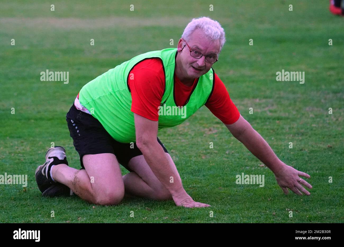 Direttore operativo della Loterie Nationale Olivier Alsteens, foto durante una partita di calcio al campo sportivo del Comitato Olimpico belga BOIC-COIB, sabato 18 novembre 2017, a Lanzarote, Spagna. FOTO DI BELGA ERIC LALMAND Foto Stock