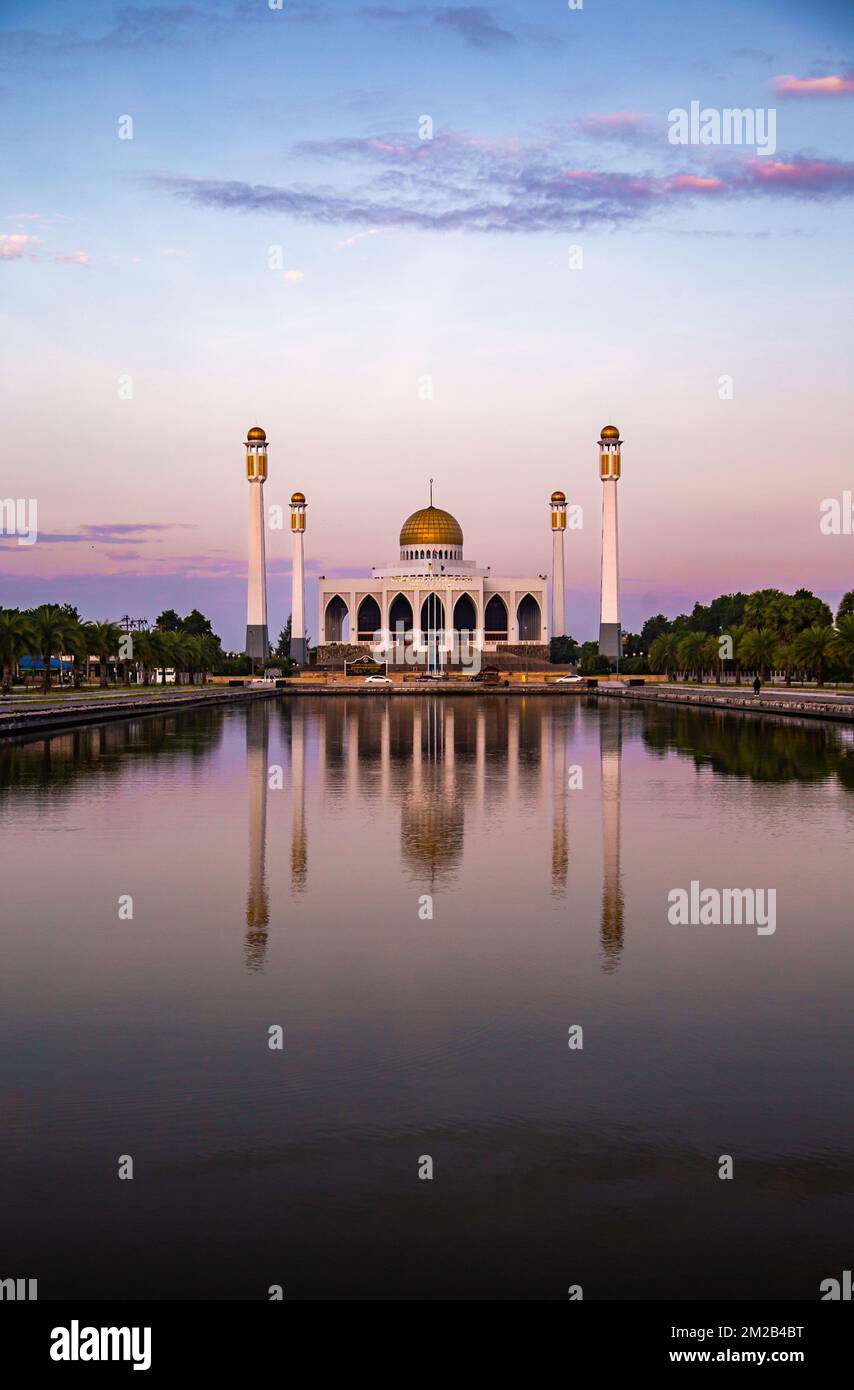 Moschea centrale a Songkhla, Thailandia Foto Stock