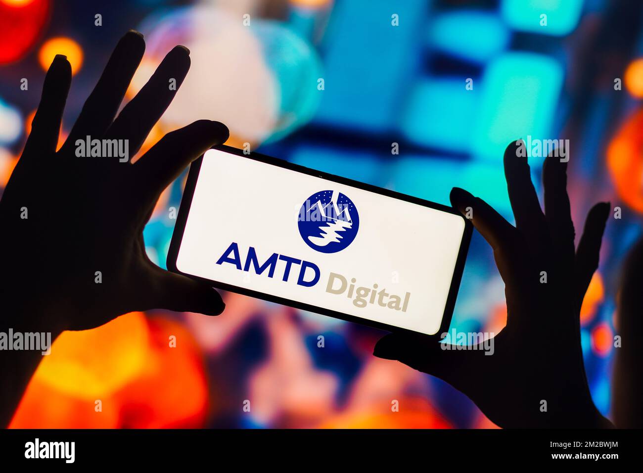 Brasile. 13th Dec, 2022. In questa immagine, il logo AMTD Digital viene visualizzato sullo schermo di uno smartphone. Credit: SOPA Images Limited/Alamy Live News Foto Stock