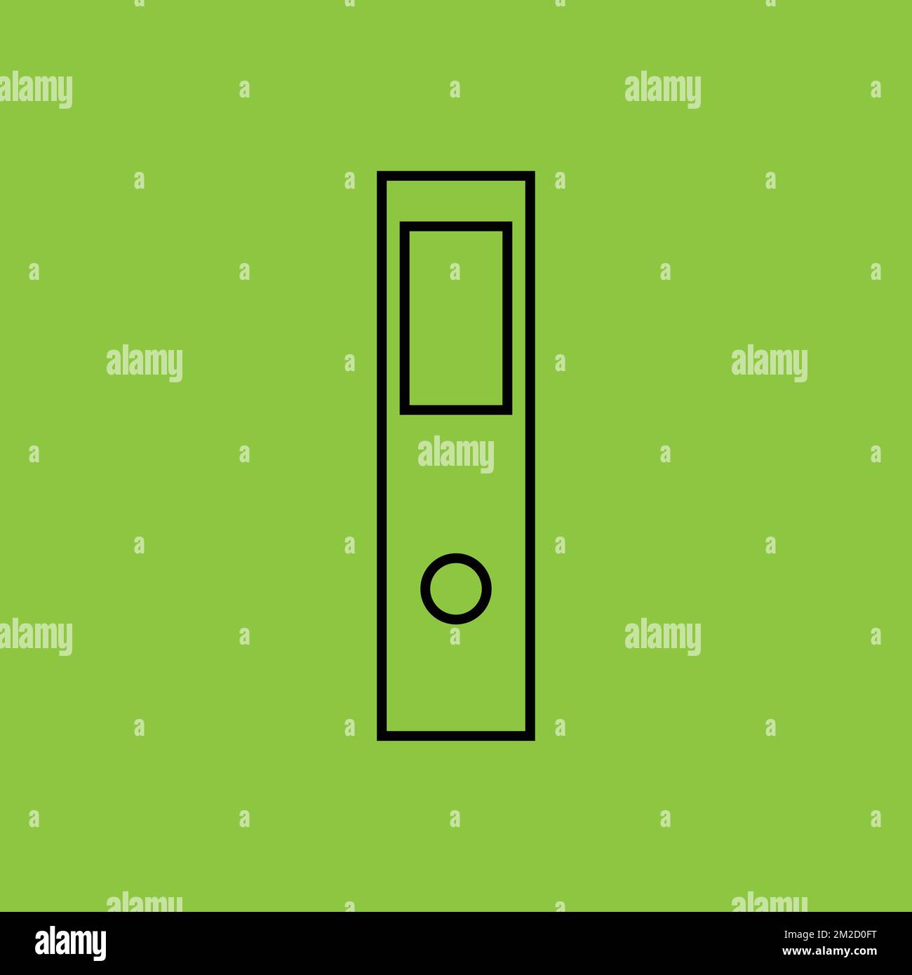 File Icon isolated. Office Concept. - Vector . Vector illustration Illustrazione Vettoriale