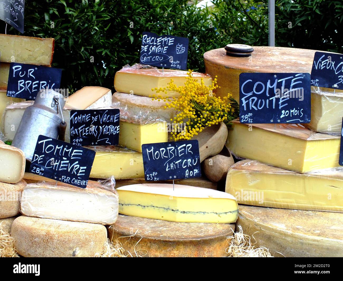 Cibo | alimentazione fromages sur un marché 13/02/2018 Foto Stock