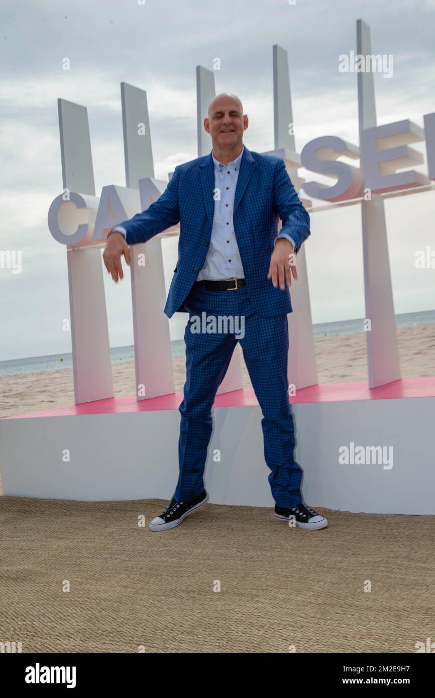 Il Presidente della Giuria Harlan Coben alla foto della giuria del Concorso ufficiale del Festival Internazionale di Cannes 1st. | le président du Jury Harlan Coben au photocall du Jury de la Compétition officielle du 1er Festival International des Séries de Cannes. 07/04/2018 Foto Stock