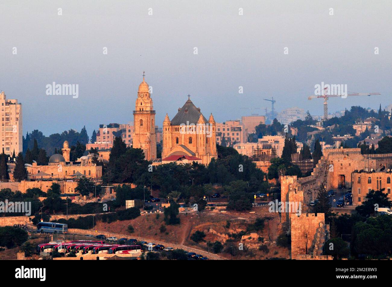 Splendida vista su Gerusalemme. Foto Stock