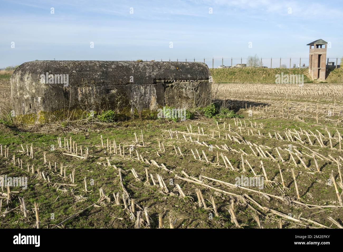 Il forte breendonk fa parte della seconda linea di difesa arougn Antwerpen durante la prima guerra mondiale. Era un campo nazista prigioniero durante la seconda guerra di parola | le frot de Breendonk fait partie de la seconde ligne de Defense autour d'Anvers pendant la premiere guerre mondiale. Il est un camp de concentration nazista durant la seconde guerre mondiale. 15/04/2018 Foto Stock