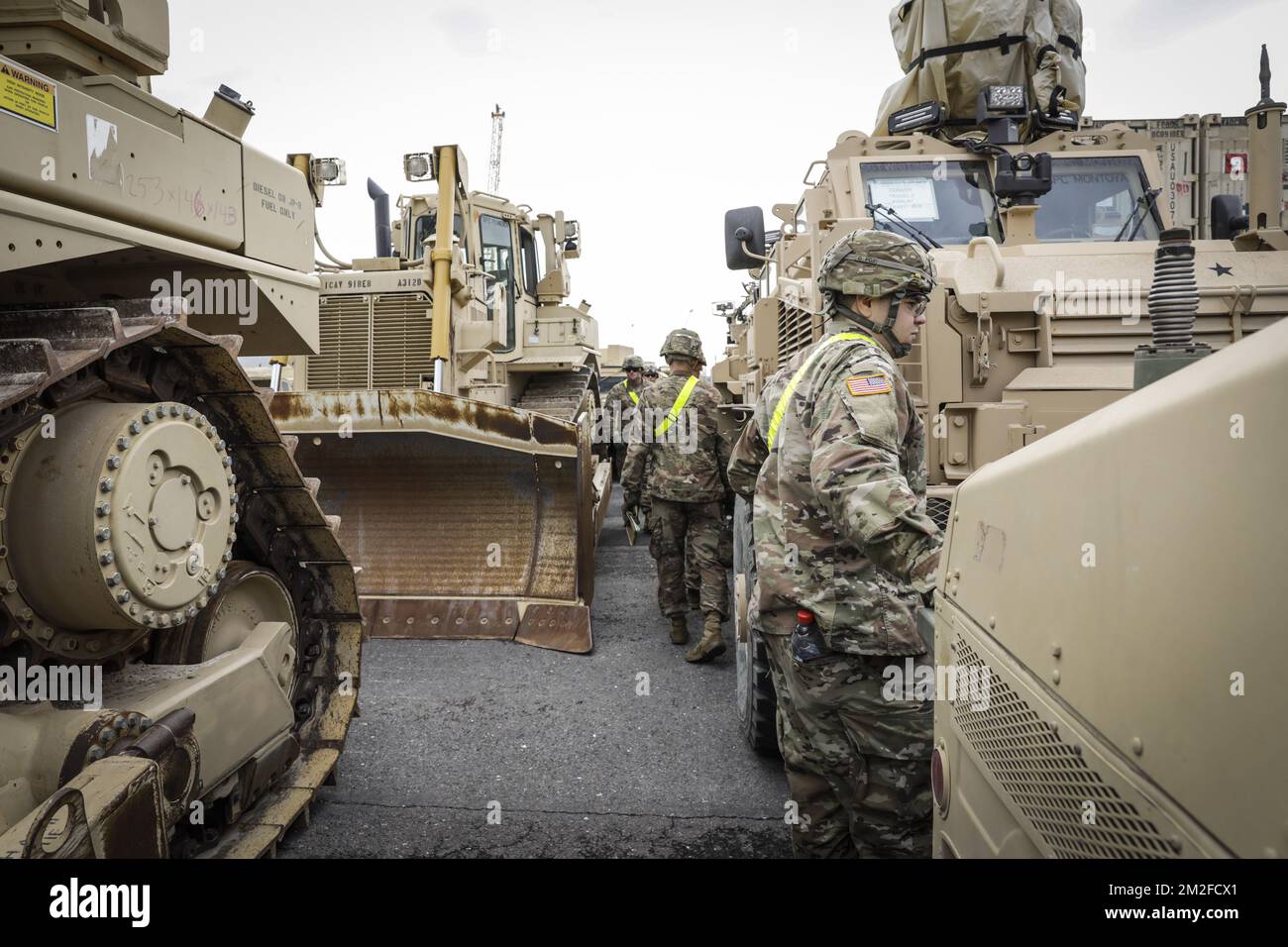 L'immagine mostra l'operazione militare 'Fort to Port' dell'esercito belga, a Kallo, lunedì 21 maggio 2018. FOTO DI BELGA THIERRY ROGE Foto Stock