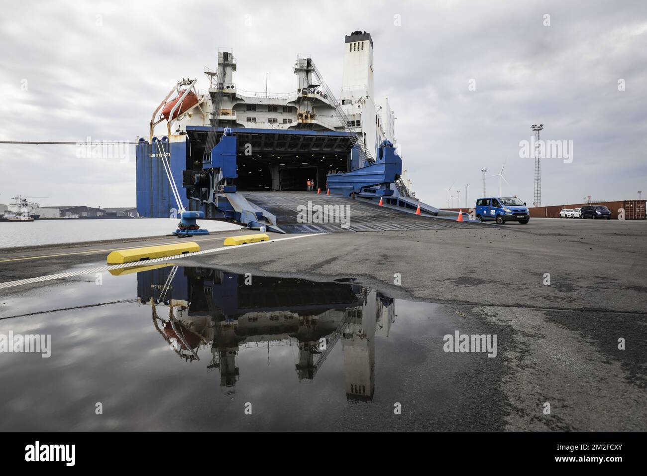 L'immagine mostra l'operazione militare 'Fort to Port' dell'esercito belga, a Kallo, lunedì 21 maggio 2018. FOTO DI BELGA THIERRY ROGE Foto Stock
