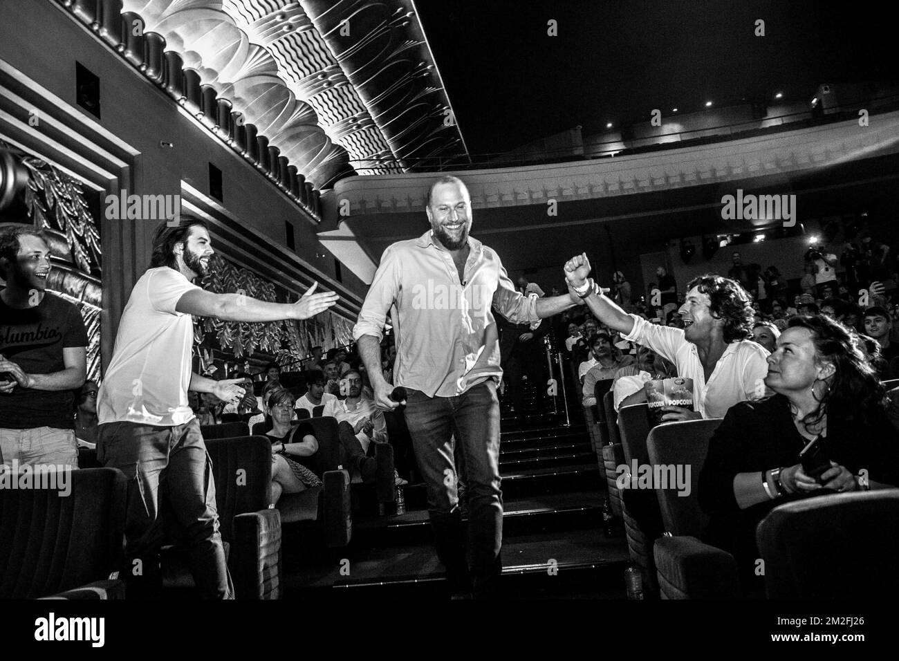 Francois Damiens ha raffigurato durante l'avanguardia del film 'Mon Ket', il film Premier realizzare par Francois Damiens, presso il complesso cinematografico UGC di Bruxelles, sabato 26 maggio 2018. BELGA FOTO HATIM KAGHAT Foto Stock