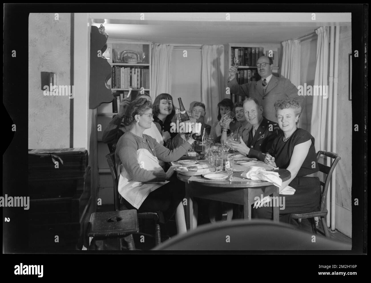 Cena, cena, Chamberlain, Samuel, 1895-1975. Samuel Chamberlain Fotografia negatives Collection Foto Stock