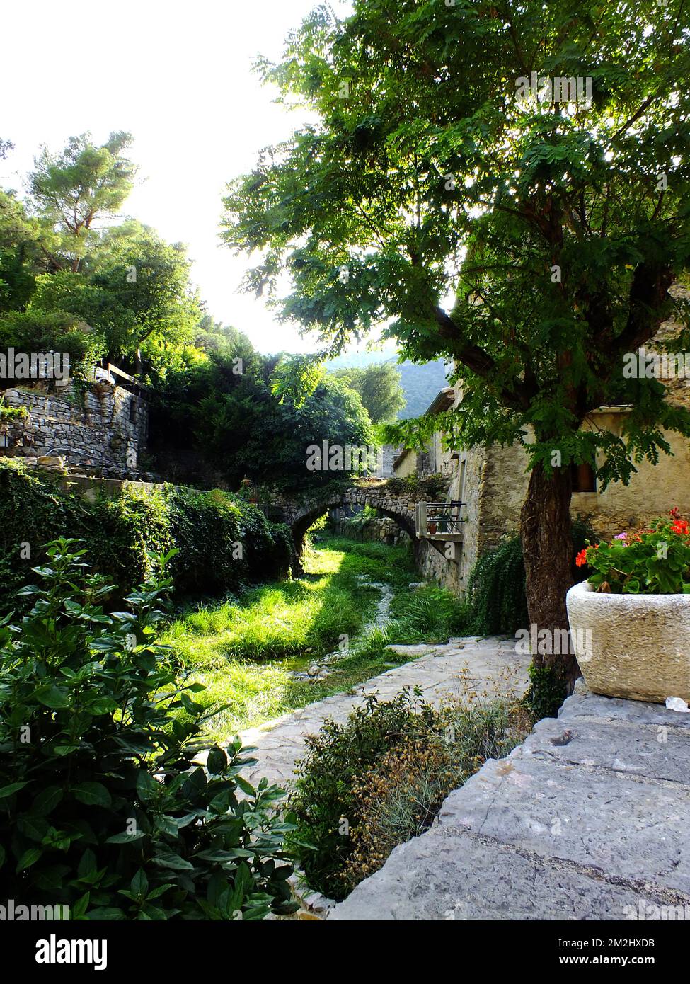 St guilhem le désert | St guilhem le désert (34) hérault Abbaye abbatiale 17/08/2018 Foto Stock