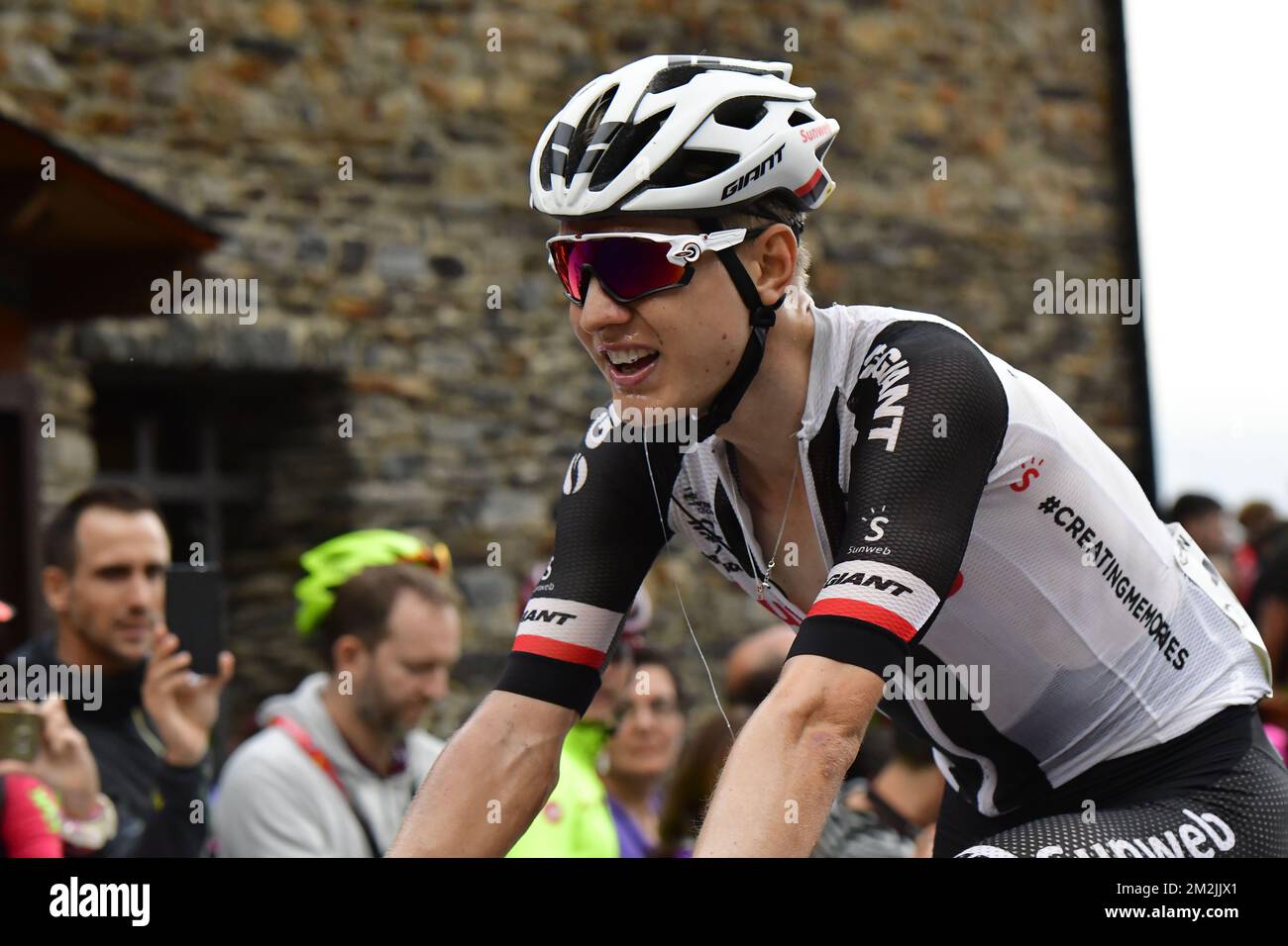 L'olandese Wilco Kelderman del Team Sunweb ha illustrato durante la 20th tappa della 'Vuelta a Espana', Tour della Spagna gara ciclistica, 97,3km da Escaldes-Engordany a Sant-Julia de Loria, Spagna, sabato 15 settembre 2018. FOTO DI BELGA YUZURU SUNADA FRANCE OUT Foto Stock