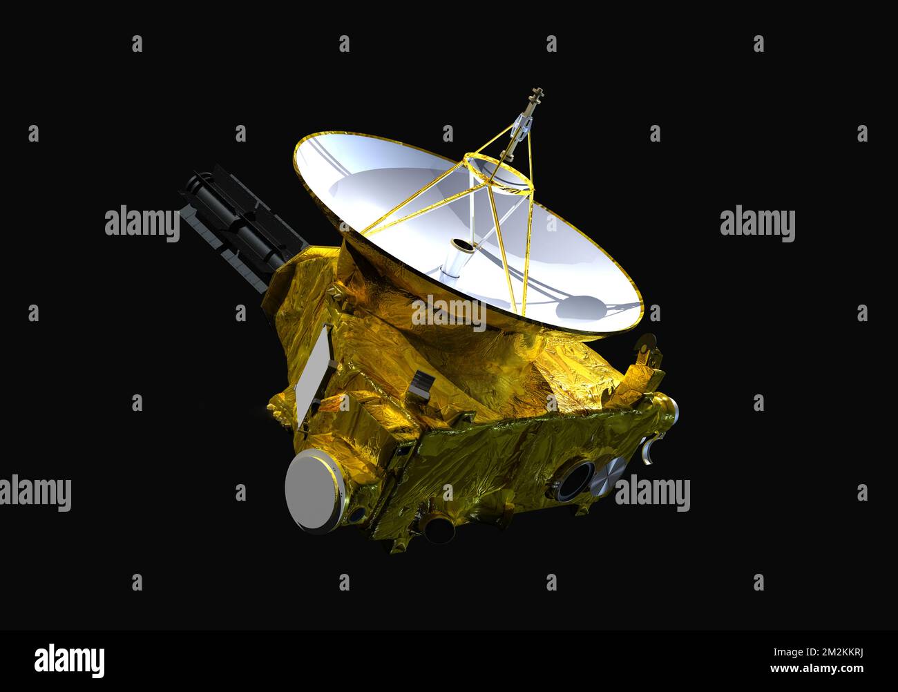 Nuova sonda Horizons. Illustrazione 3D. Elementi di questa immagine forniti dalla NASA. Foto Stock