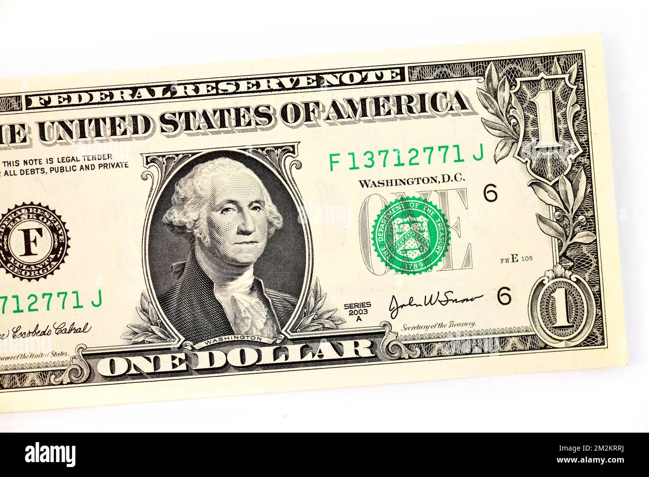 Nota bancaria USA Foto Stock