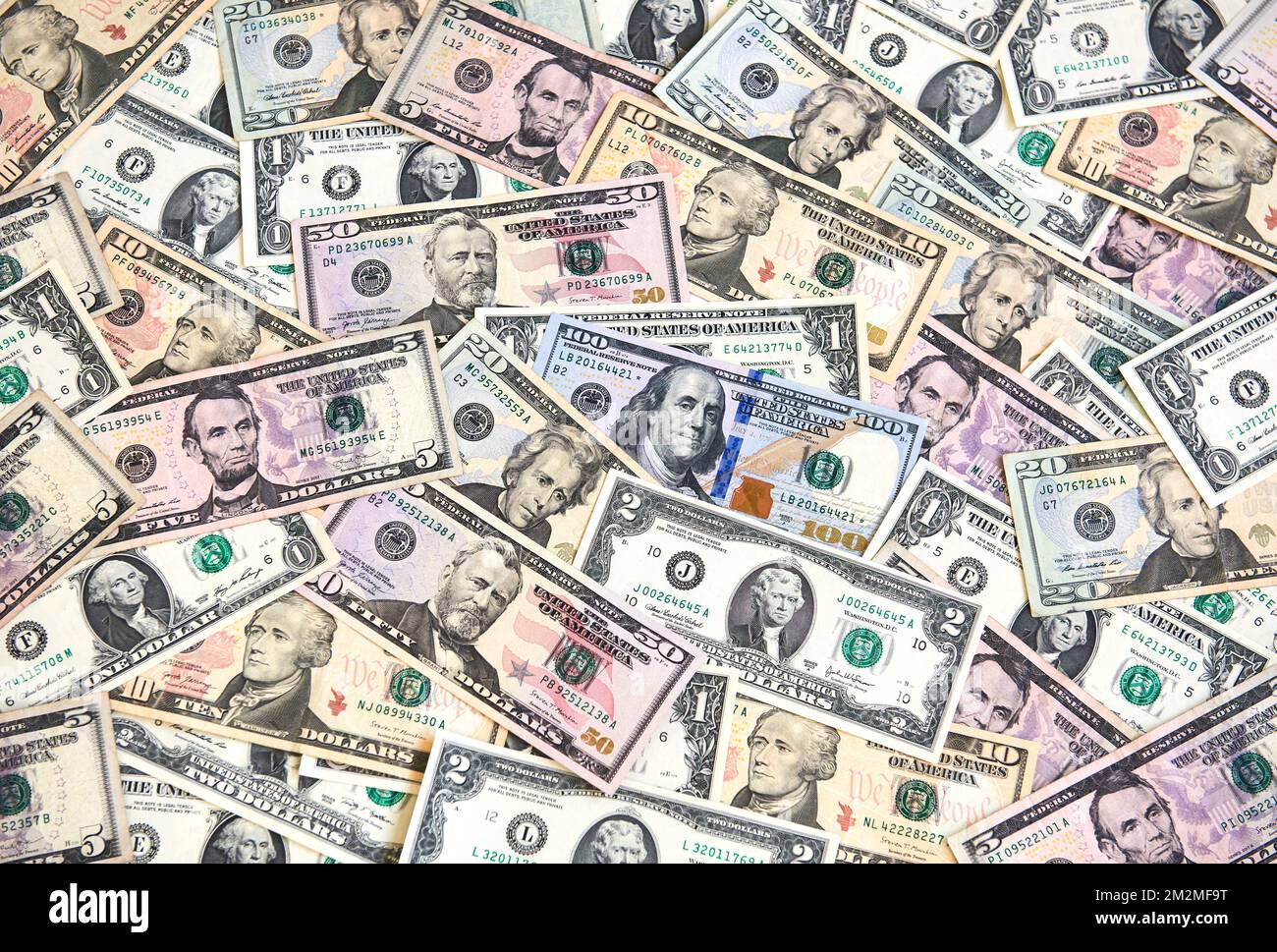 Banconote IN dollari USA, contanti Foto Stock