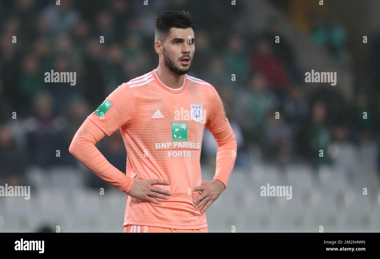 Elias Cobbaut di Anderlecht nella foto durante la partita di calcio tra Cercle Brugge e Spirting Anderlecht, domenica 16 dicembre 2018 a Brugge, il 19th° giorno della stagione calcistica belga 2018-2019 della 'Jupiler Pro League'. BELGA PHOTO VIRGINIE LEFOUR Foto Stock