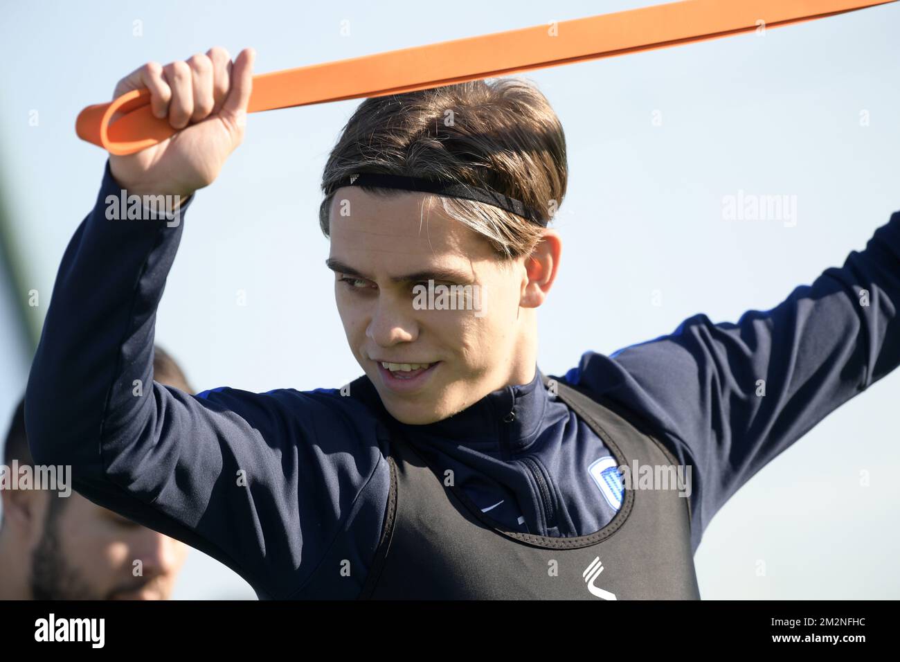 Il Trossard Leandro di Genk è stato raffigurato durante il primo giorno del campo di allenamento invernale della squadra di calcio belga di prima divisione KRC Racing Genk, a Benidorm, Spagna, domenica 06 gennaio 2019. FOTO DI BELGA YORICK JANSENS Foto Stock