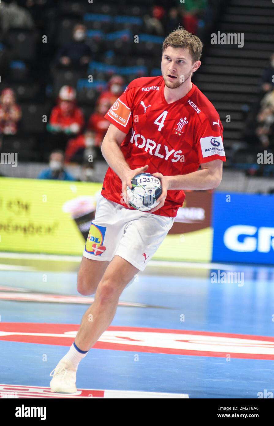 Magnus Landin (Danimarca). EHF Euro 2022 Foto Stock