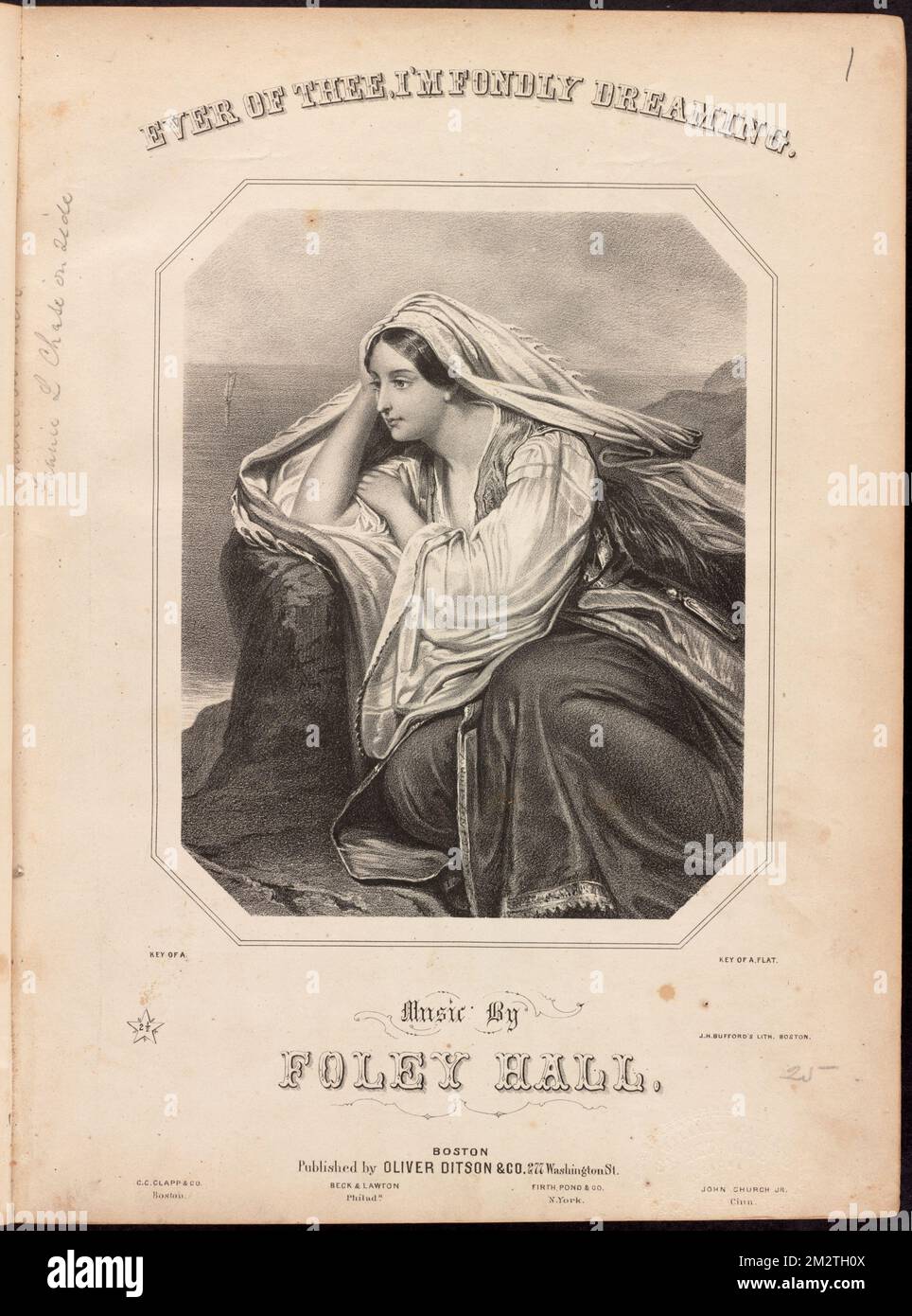 Sempre di te, sto sognando affettuosamente , Foto Stock