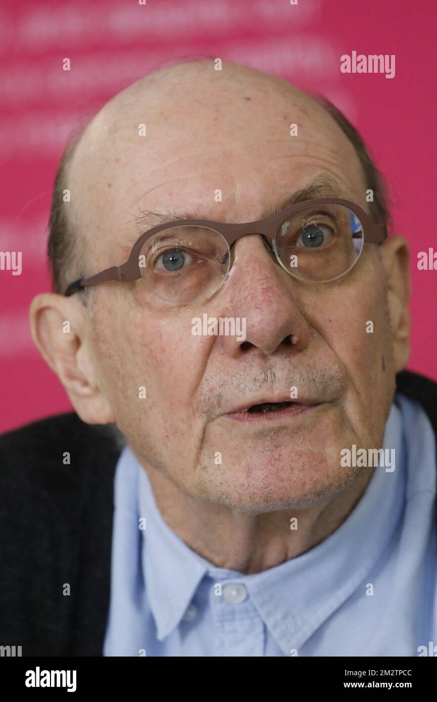 Il presidente dell'UNICEF Belgio Eddy Boutmans ha illustrato nel corso di una conferenza stampa dell'Unicef Belgio sul direttore provvisorio Sinobin, lunedì 13 maggio 2019, a Bruxelles. A Sinobin fu chiesto di scendere dopo essere stato collegato ad un'indagine federale sulle frodi di adozione da parte di Hacer Puente, non profit, dove in precedenza ha guidato il dipartimento del tesoro. FOTO DI BELGA THIERRY ROGE Foto Stock