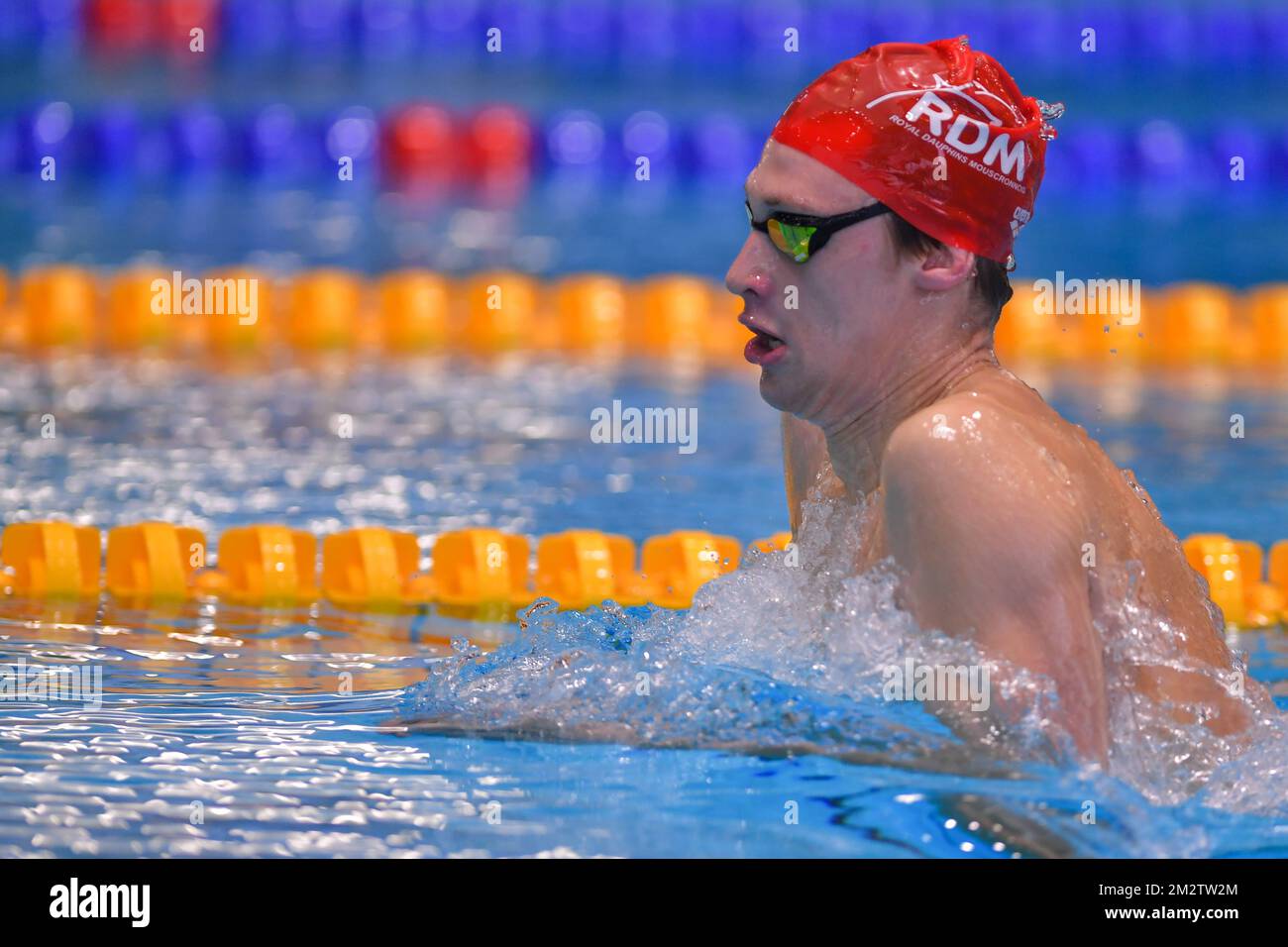 Thomas dal belga nella foto durante il primo giorno del Campionato di nuoto belga, venerdì 17 maggio 2019 ad Anversa. BELGA FOTO LUC CLAESSEN Foto Stock