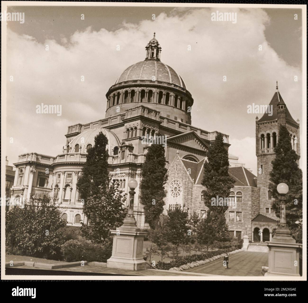 Prima Chiesa di Cristo Scienza, chiese di Scienza cristiana, prima Chiesa di Cristo, scienziato Boston, Messa.. Collezione Leon Abdalian Foto Stock