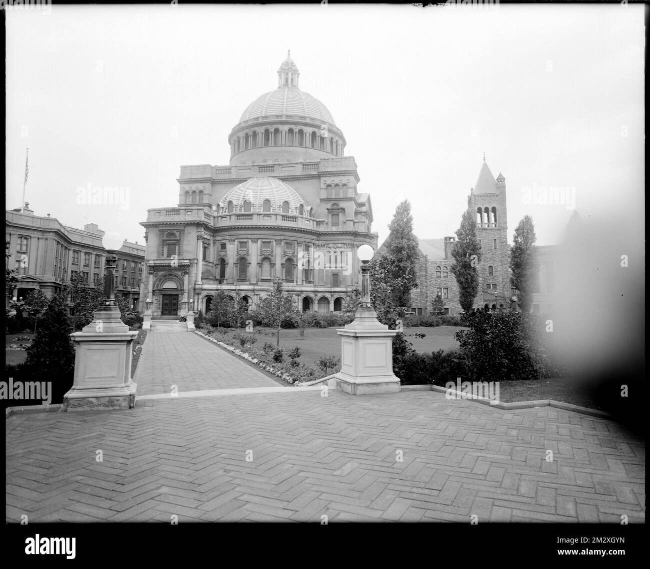 Prima Chiesa di Cristo scienziato 'Chiesa Madre', chiese di Scienze Cristiane, prima Chiesa di Cristo, scienziato Boston, Messa. Collezione Leon Abdalian Foto Stock