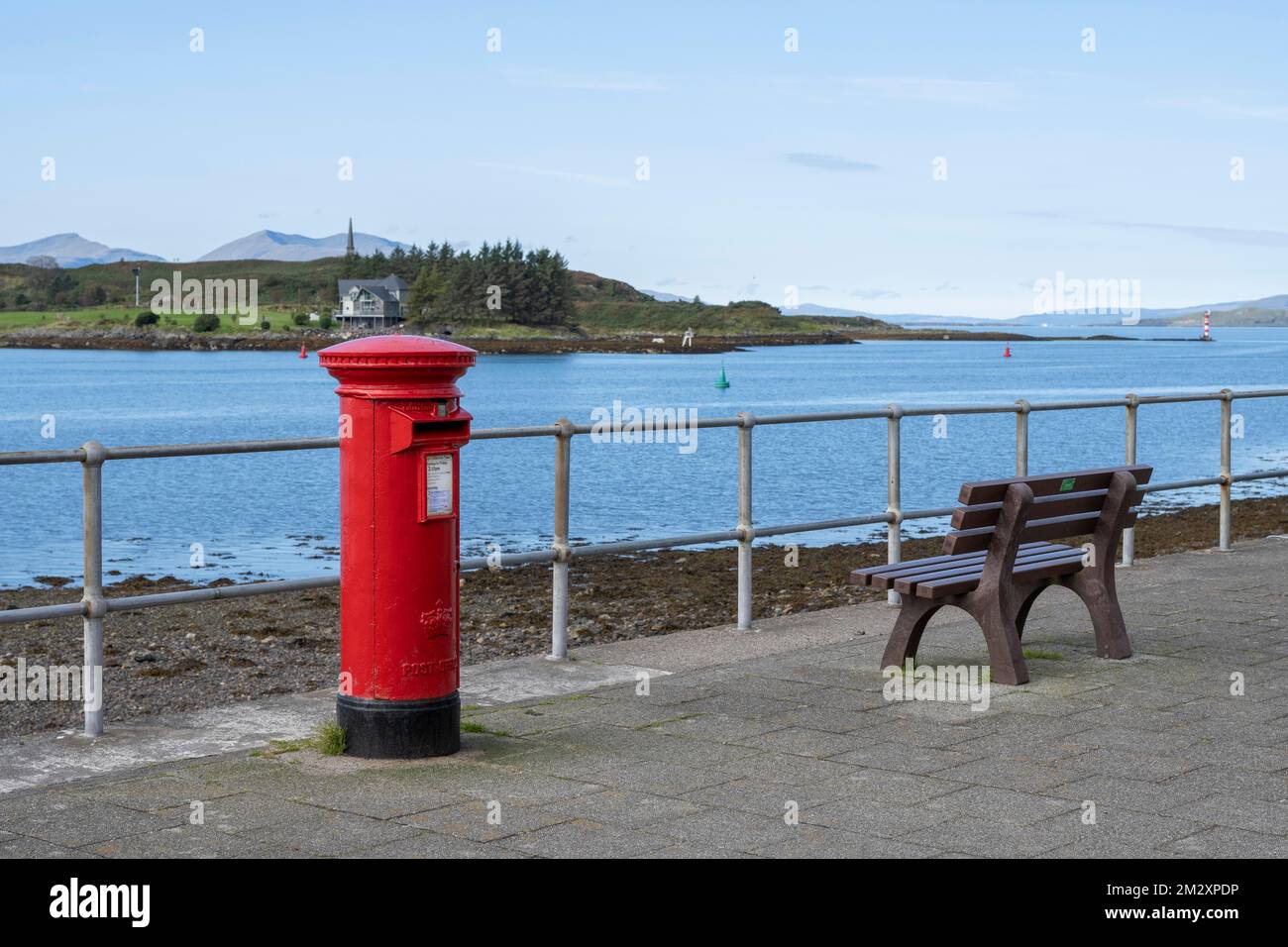 Tipico letter inglese costiero, Oban, Argyll e Bute, Scozia, Gran Bretagna Foto Stock