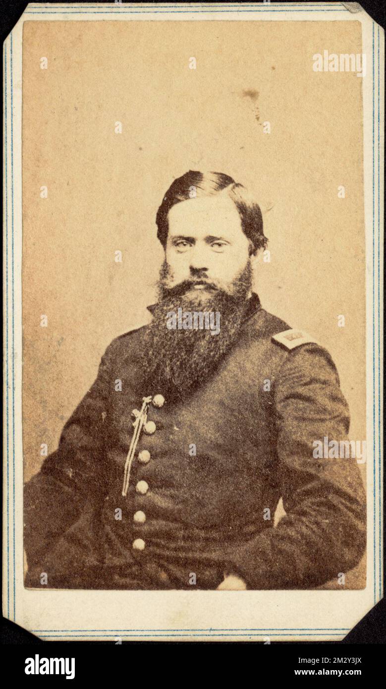 Fitz Hugh Lee , ufficiali militari, Lee, Falzhugh, 1835-1905, Collezione carte de Visite Foto Stock