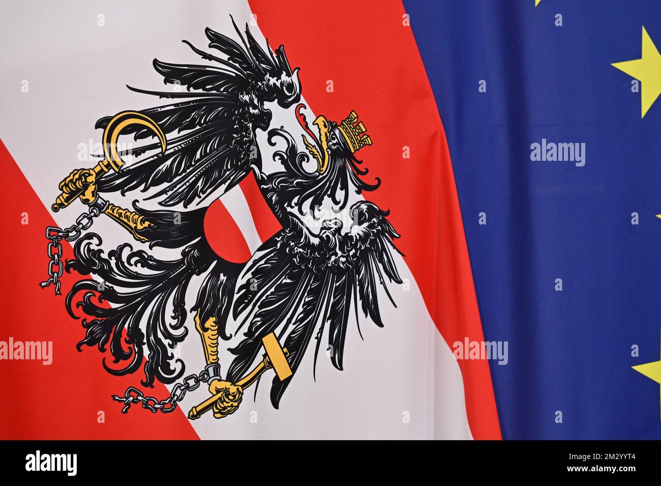 Consiglio dei ministri del governo federale nella Cancelleria federale di Vienna Foto Stock