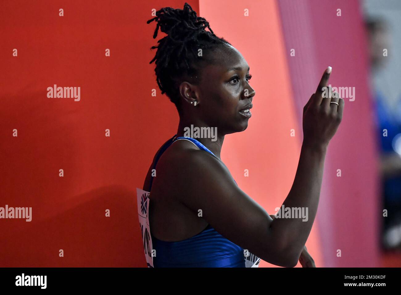 Il Teahna Daniels DI US ha mostrato in azione durante il terzo giorno dei Campionati Mondiali di Atletica IAAF a Doha, Qatar, domenica 29 settembre 2019. I Mondi si svolgono dal 27 settembre al 6 ottobre. FOTO DI BELGA DIRK WAEM Foto Stock
